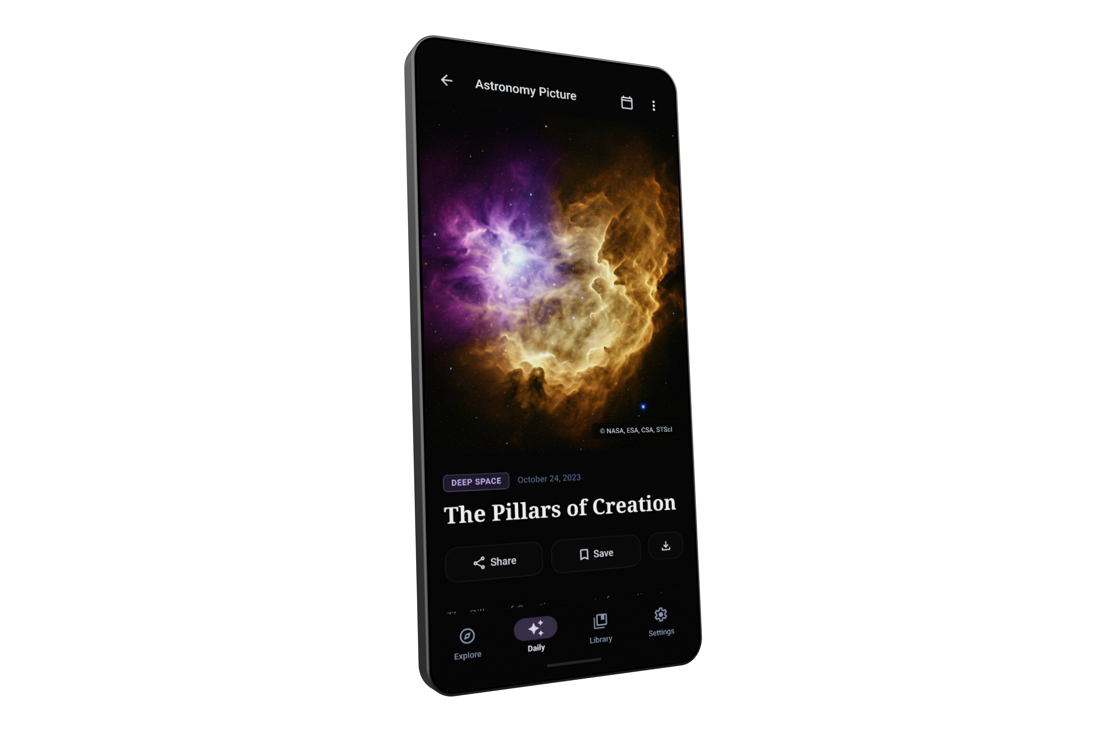 Sora Space app mockup